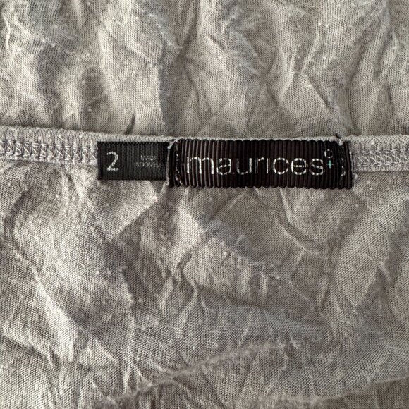 Maurices Plus Size 2X GRAY Crinkle Lace Cami - Picture 7 of 12